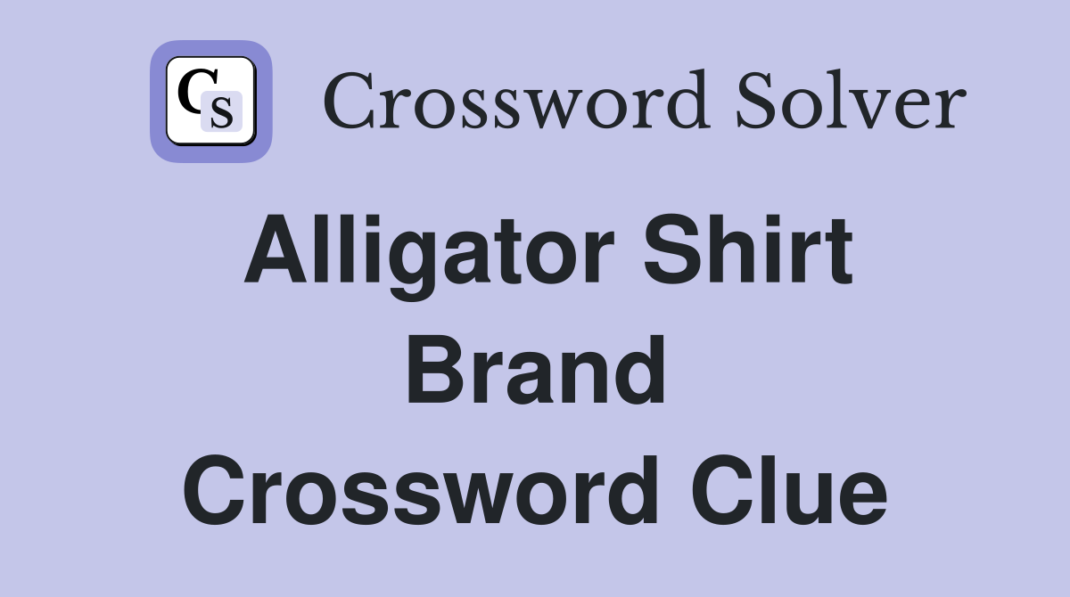 Alligator 2024 shirt brand